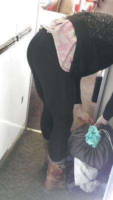 Sweet ass bend over spotted in train