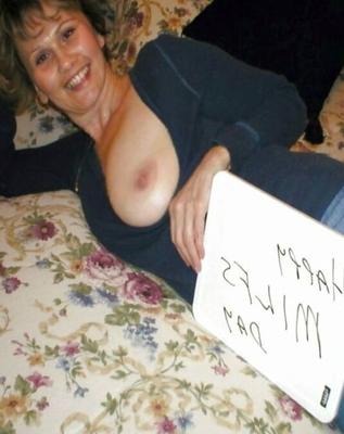 Sluts holding expose me signs