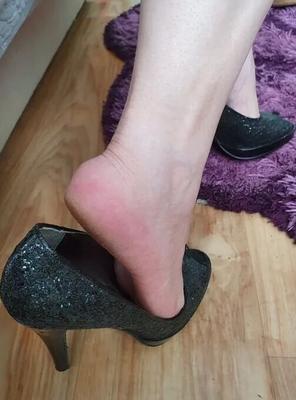 Tacones altos pies señora agata