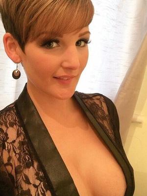 Cute woman with big tits