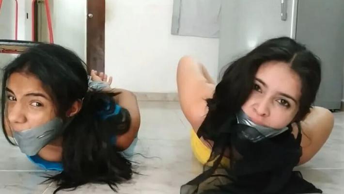 Rude Lesbian Bondage By Tall Girl - Selfgags