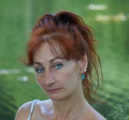on green-pond background