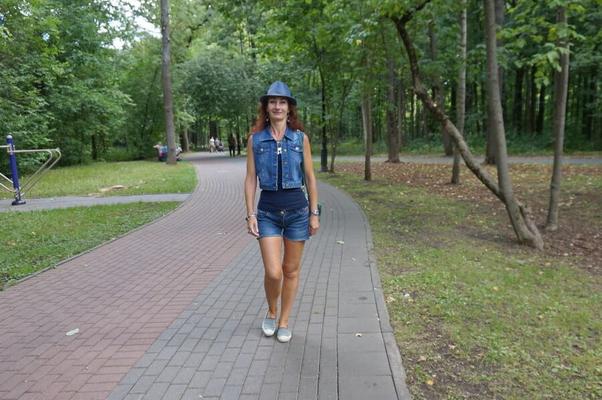 Walking by Ostankino-park, Moscow, Russia