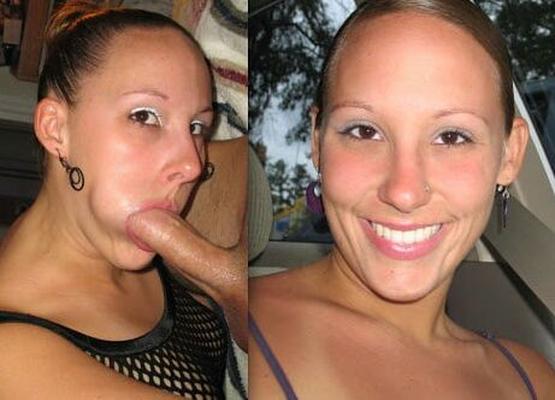 Before and after amateurs cock sucking