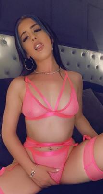 Sydney in hot pink looking sexy