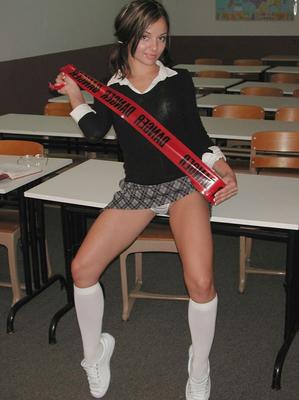 teen jordan capri dressed and act like a real sexy schoolgirl