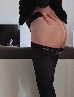 My tight ass in black lingerie, suite...