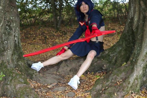Ryuko in the wild crossdress cosplay