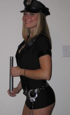 Amateur blonde fancy dress undress!!