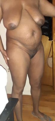 BLACK naked horny milf