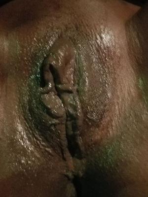 Messy black pussy