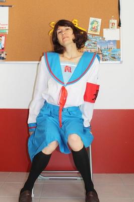 Crossdress cosplay Haruhi secret toy