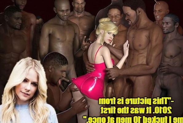 Celebrity gangbang captions (Avril)