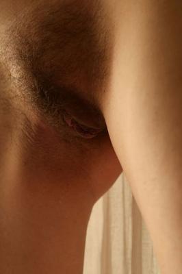 slightly hairy and small breasts