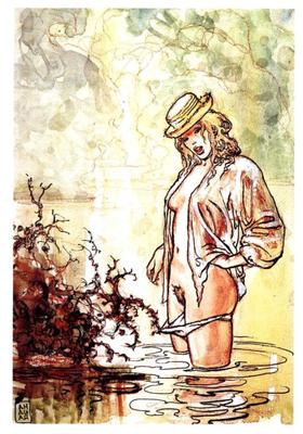 Tribute to women Covid. Milo Manara