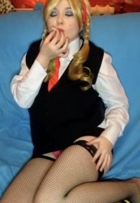 Smoking blondie