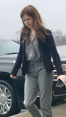 Pretty slim milf VPL