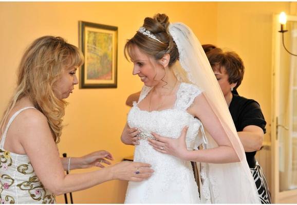 bride in sheer lingerie, beauty face
