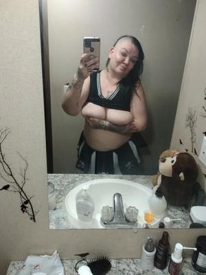Goth cheerleader