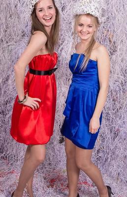 Posh Christmas Party Pantyhose Blonde &amp; Brunette