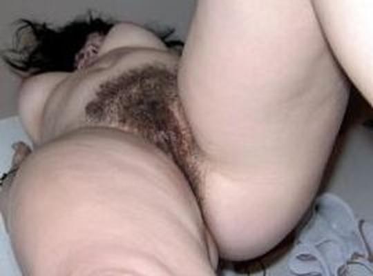 Hairy BBW Pussy Low Camera Angle