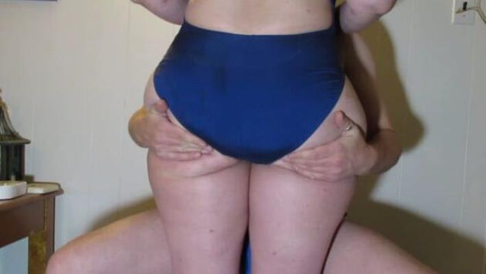 PAWG BBW Booty in One Piece Swimsuit Spandex Ass Mature Butt
