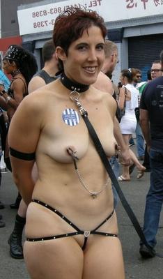 Mix naked and fucked in public