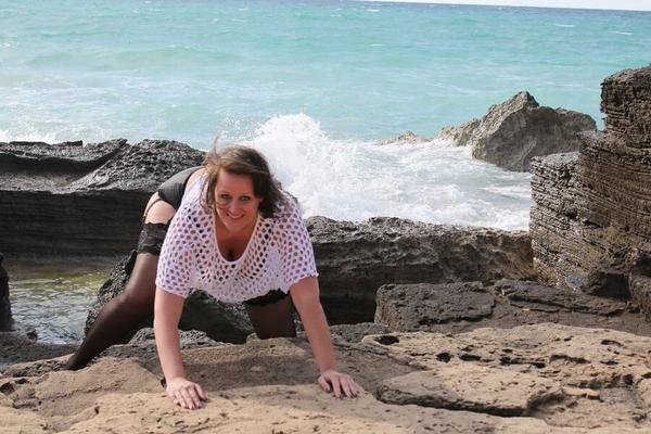 Wild coast with a wild german milf