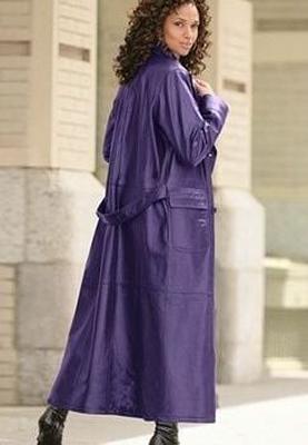 Purple and Pink Leather Coat - by Redbull