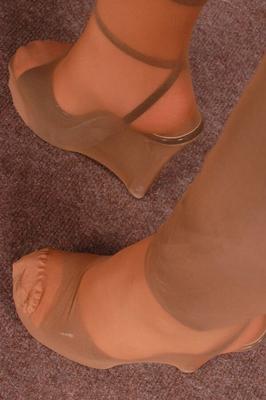 Nylons sur talons