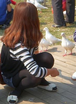 Street Pantyhose - Chinese Fuck Toys in Pantyhose