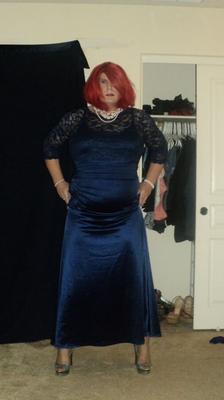 new shoes and gown