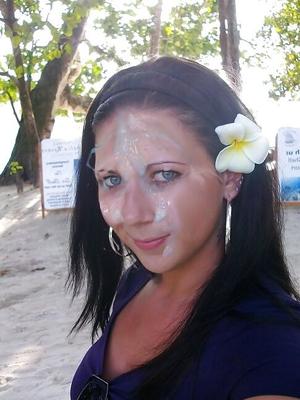 In public with a facial