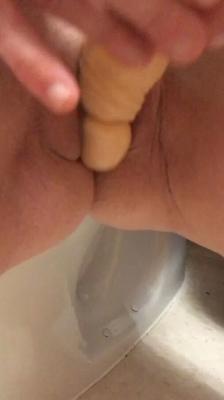 Smilis Playing around a bit with his new dildo