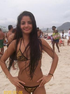 All types of women in the beach .