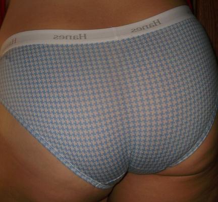 wife ass in black panties