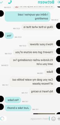 恋人とのメッセージ