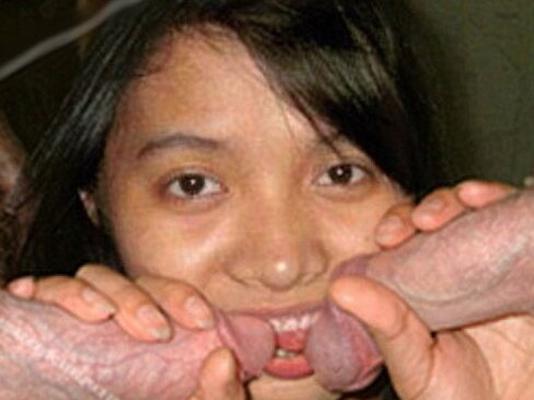 Two tourist white man do DP with young filipina hooker
