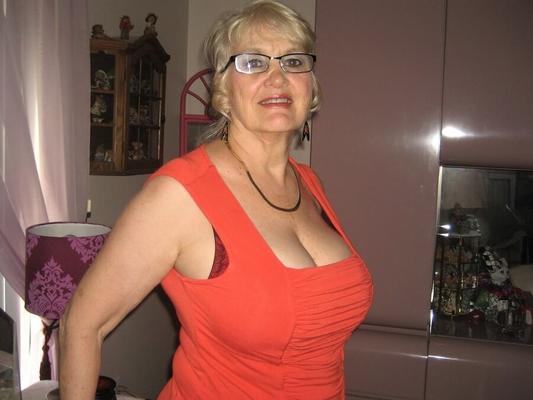 Busty Blonde Granny