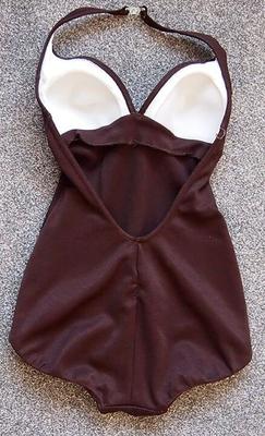 keynote brown fitted swimsuit