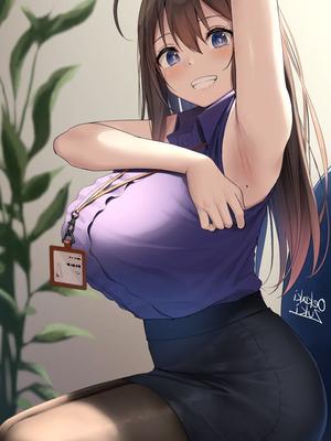 BIG BREASTS IN CLOTHES ECCHI