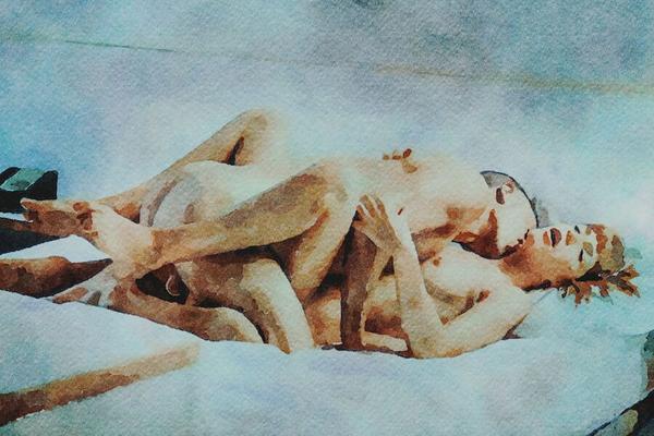 Erotic Digital Watercolor