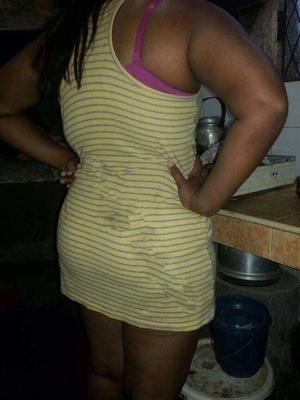 chubby asian bitch at kitchen