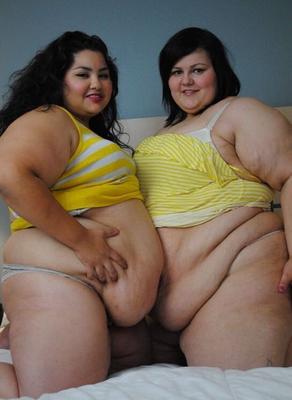 Overfed Big Belly Brunette