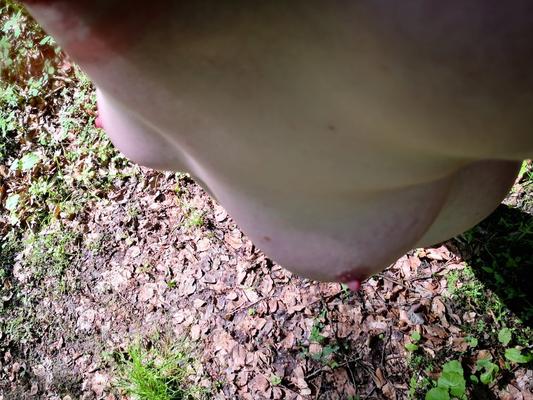 Pure naked hiking in public