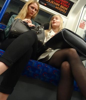 Street Pantyhose - UK Cunts in Tights