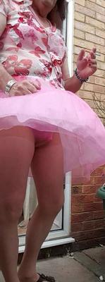 風の強い日の私のピンクのチュチュ