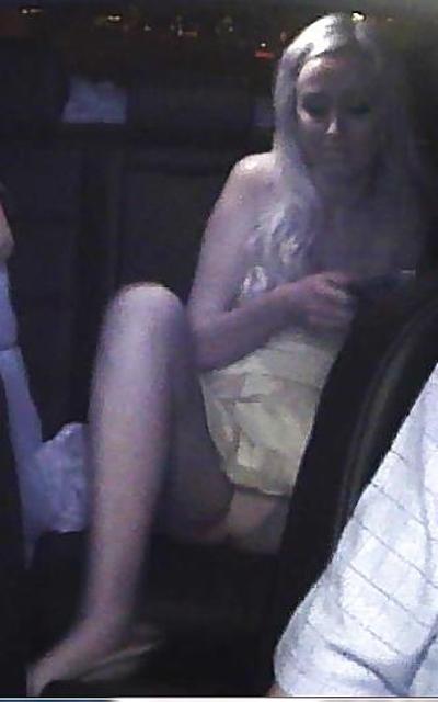 22P Upskirts in the car