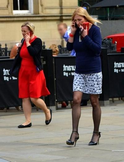 10P pantyhose in the street 2