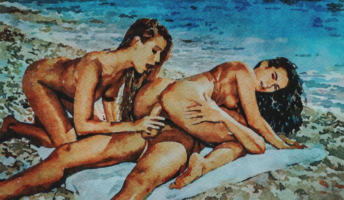 25P Erotic Digital Watercolor 34